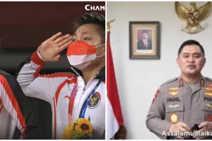 Raih medali emas, Greysia/Apriyani diajak Kapolda bakar ikan bersama