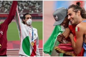 Momen langka Olimpiade Tokyo, dua atlet berbagi medali emas