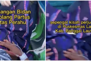 Aksi bidan honorer bantu proses melahirkan di perahu, tuai pujian