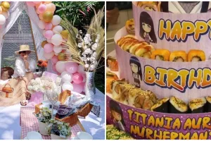 Potret hidangan ulang tahun 9 seleb, Lesty Kejora serba masak sendiri