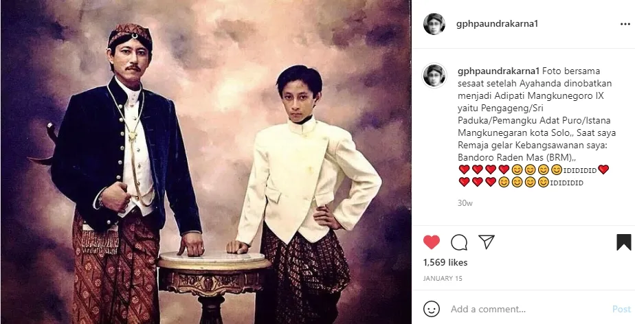 momen kenangan paundrakarna dan ayahnya © instagram momen kenangan paundrakarna dan ayahnya © instagram