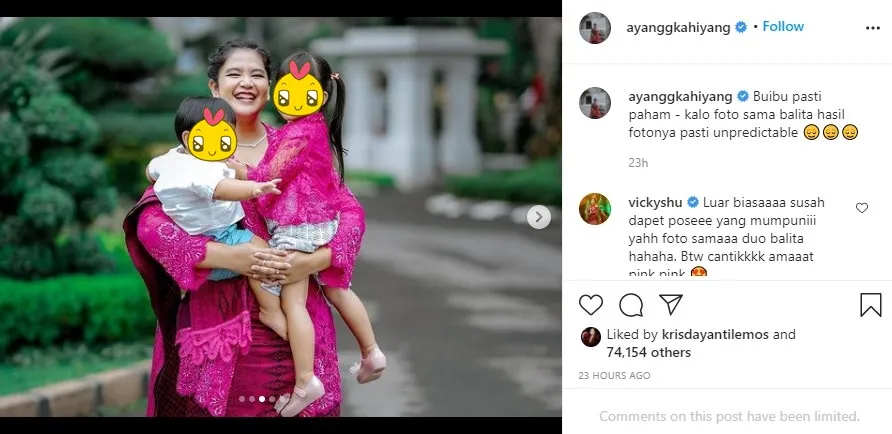 Kahiyang disebut wonder women © Instagram/@ayanggkahiyang Kahiyang disebut wonder women © Instagram/@ayanggkahiyang