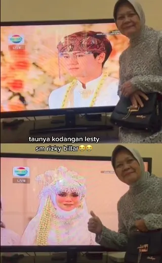 Kondangan online Lesty dan Rizky Billar © TikTok Kondangan online Lesty dan Rizky Billar © TikTok