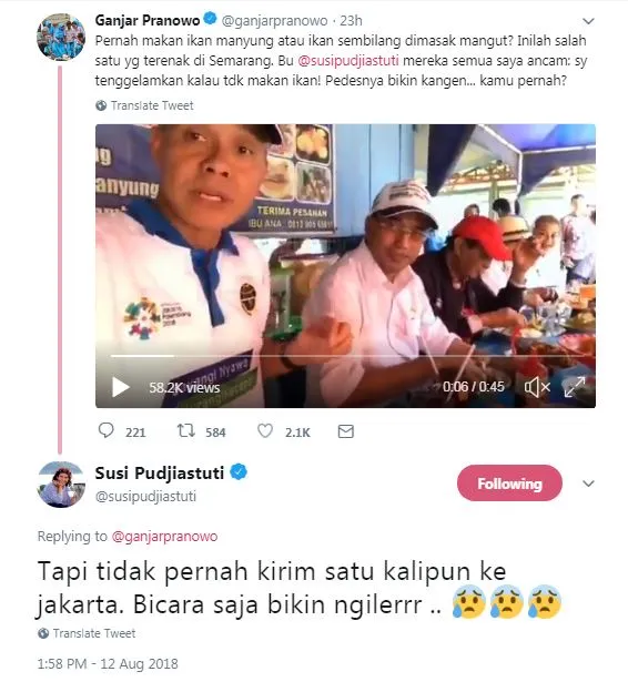 Dipanggil nenek oleh Ganjar Pranowo © berbagai sumber Dipanggil nenek oleh Ganjar Pranowo © berbagai sumber