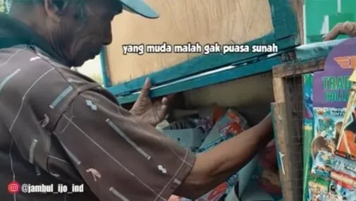 Pedagang sering puasa sunnah © YouTube/JAMBUL IJO
