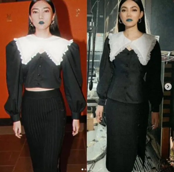 Rina Nose impersonate Isyana Sarasvati © Instagram/@rinanose16 Rina Nose impersonate Isyana Sarasvati © Instagram/@rinanose16