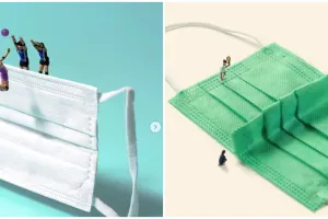 7 Potret miniatur olahraga dari masker ini bikin lihat dua kali