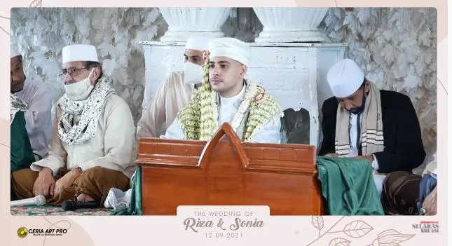 momen akad nikah riza dan sonia alattas © berbagai sumber