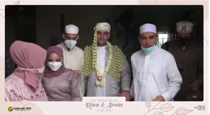 momen akad nikah riza dan sonia alattas © berbagai sumber