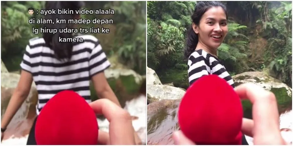 Modus unik cowok lamar kekasih © TikTok