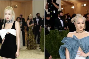 5 Potret beda gaya Rose Blackpink dan CL di Met Gala