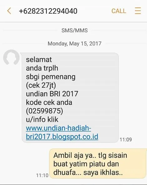 27 Balasan SMS penipuan ini kocak berbagai sumber 27 Balasan SMS penipuan ini kocak berbagai sumber