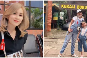 7 Momen Ayu Ting Ting liburan bareng keluarga, bajunya kompak