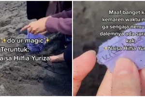 Pergi ke pantai, wanita temukan botol isi surat ditulis 6 tahun lalu