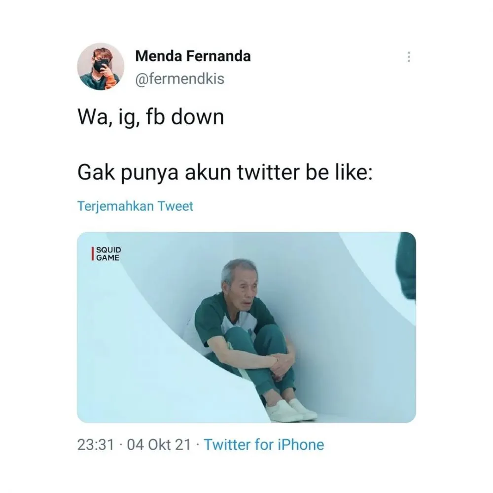 cuitan lucu fb down © 2021 Twitter