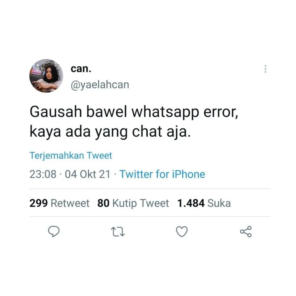 cuitan lucu fb down © 2021 Twitter