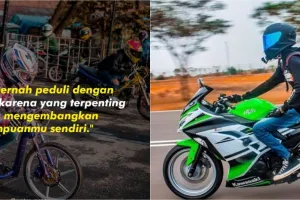 91 Kata-kata bijak anak motor, santai tapi menginspirasi