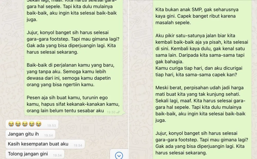 cerita putus cinta karena footstep © 2021 brilio.net cerita putus cinta karena footstep © 2021 brilio.net