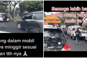 Aksi wanita bantu buka jalan untuk ambulans saat macet ini bikin kagum