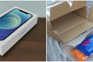 Beli iPhone 12 online, pria ini kaget yang sampai dua bungkus sabun