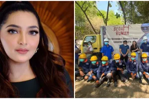 7 Momen Ashanty bedah rumah warga, realisasikan impian lama