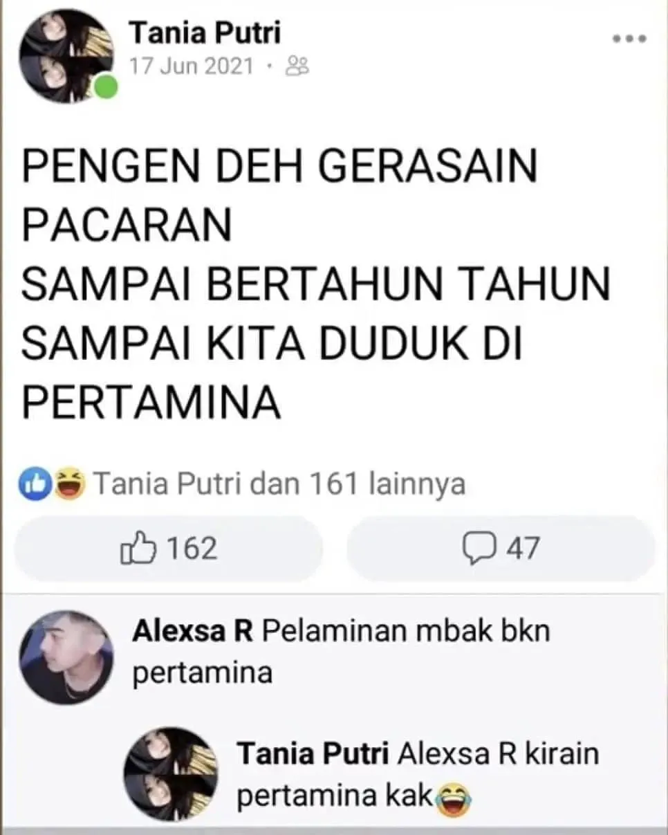 tanya jawab asmara di medsos lucu © 2021 instagram.com tanya jawab asmara di medsos lucu © 2021 instagram.com