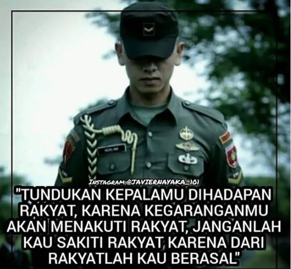 Motto hidup tentara © berbagai sumber