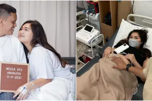 7 Momen istri Arief Muhammad melahirkan di tanggal cantik