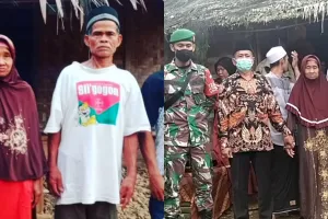 Momen anak penjual gula lulus jadi TNI, pulang disambut satu kampung