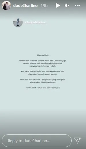 Instagram Alyssa Soebandono dihack © 2021 Instagram Instagram Alyssa Soebandono dihack © 2021 Instagram