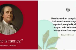 77 Kata-kata motto hidup Benjamin Franklin, berkelas dan penuh arti