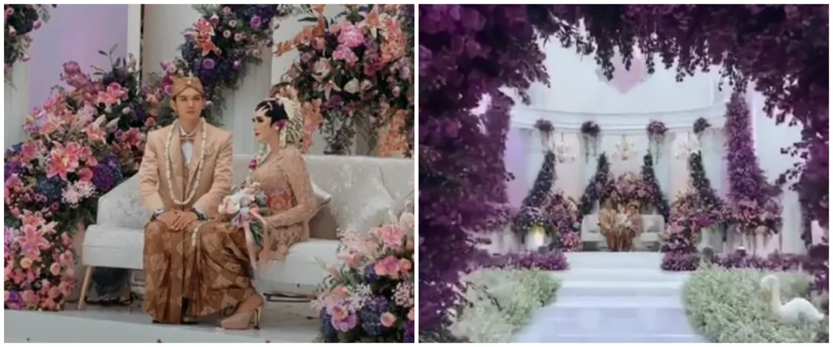 Request manten, dekorasi pernikahan ini gabungkan konsep Jawa-Korea