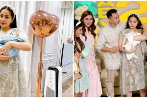 Taksiran harga 9 outfit Nagita Slavina momong anak, sandal Rp 7,8 juta