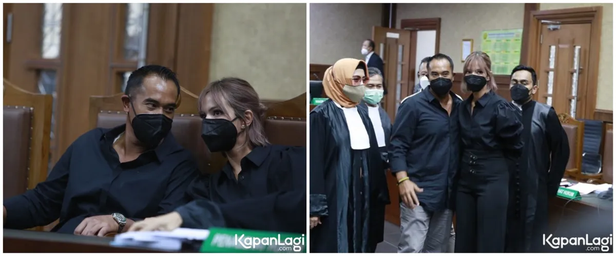 Nia Ramadhani & Ardi Bakrie kena tegur hakim saat sidang perdana