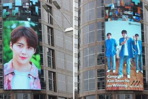 Kasih ucapan selamat pada Kim Seon-ho, Imseonhohada pasang videotron