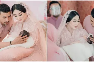 11 Momen akikah anak Margin dan Ali Syakieb, dekorasinya serba pink