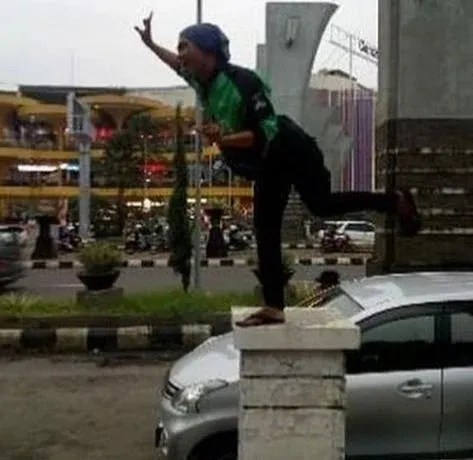 driver ojek online kalau alih profesi © 2021 instagram.com