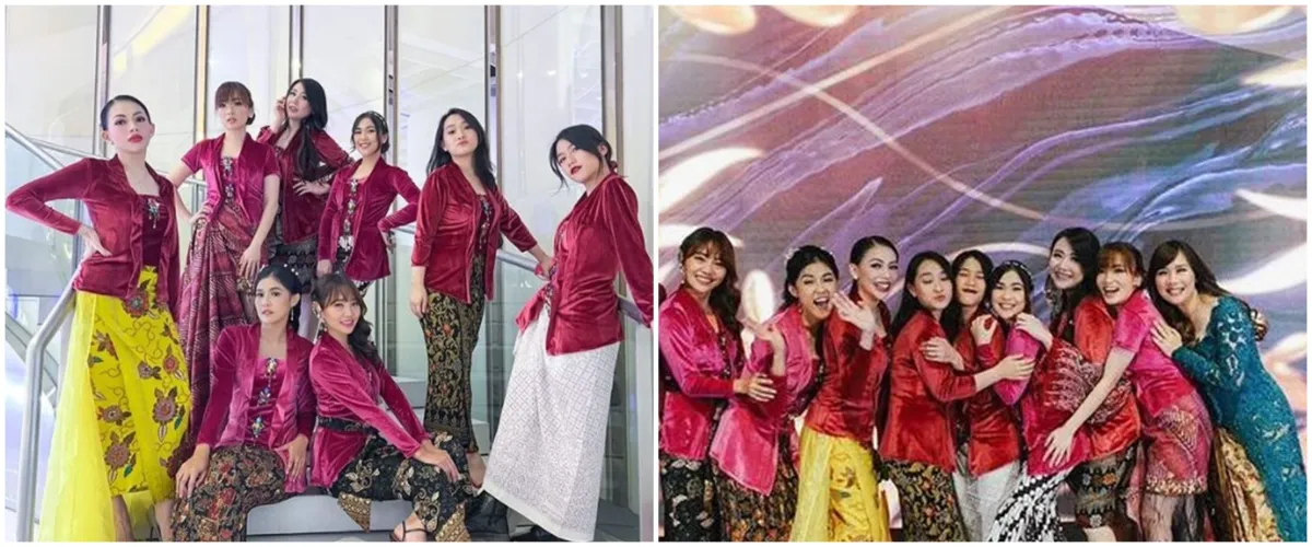 7 Momen reuni eks member Cherrybelle, kompak dandan pakai kebaya