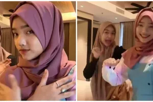 Tampil berhijab, intip momen Fuji joget TikTok bareng Ria Ricis
