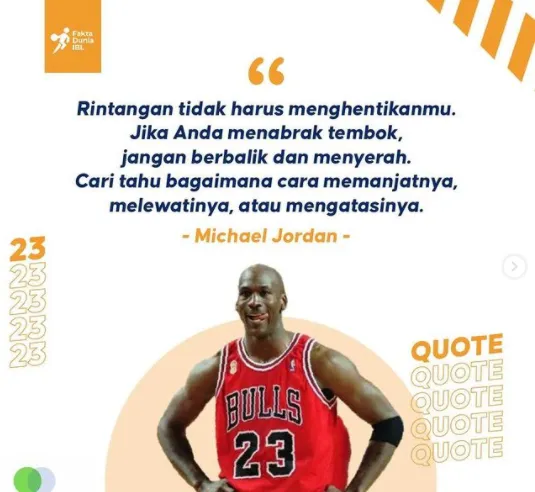 Motto hidup olahragawan © 2021 brilio.net