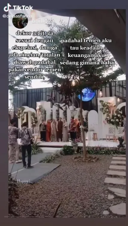 pengantin ini menangis lihat hasil dekor yang capai Rp 33 juta TikTok pengantin ini menangis lihat hasil dekor yang capai Rp 33 juta TikTok