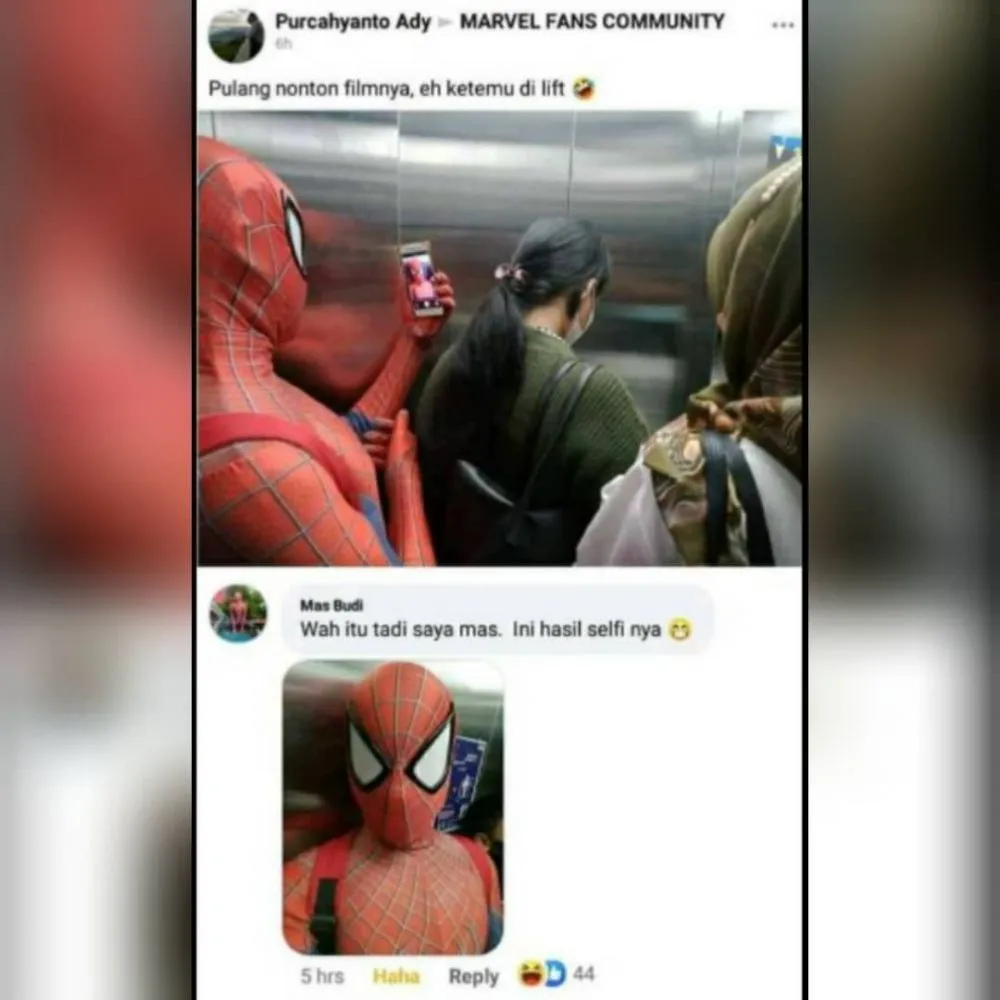 orang pakai kostum spiderman © 2021 berbagai sumber orang pakai kostum spiderman © 2021 berbagai sumber