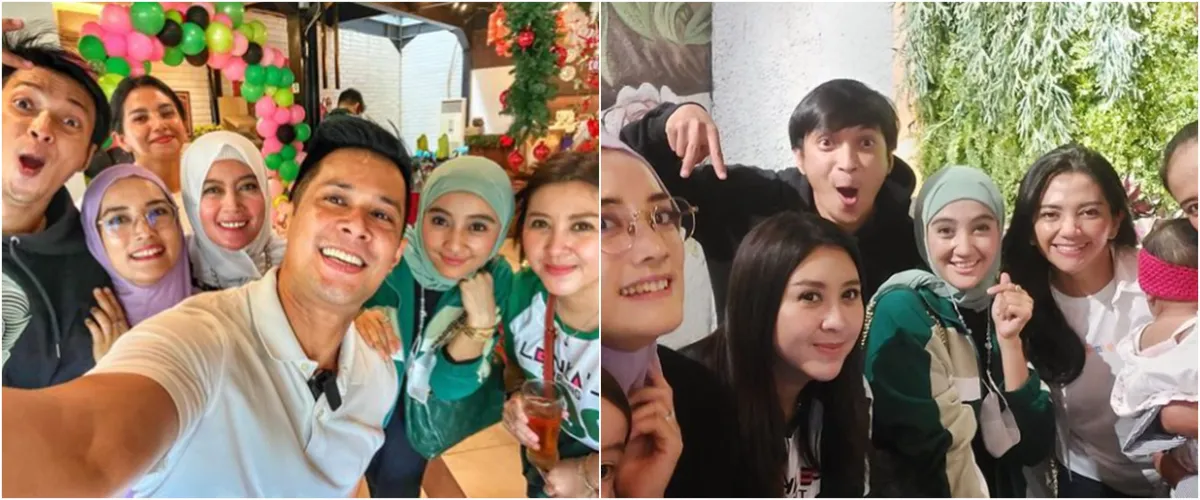7 Potret reuni artis Genta Buana, kumpul seru bareng keluarga