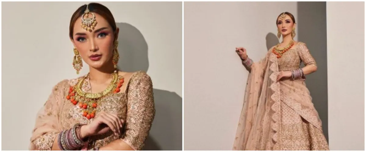 5 Potret Zaskia Gotik dalam balutan kain sari, seperti boneka hidup