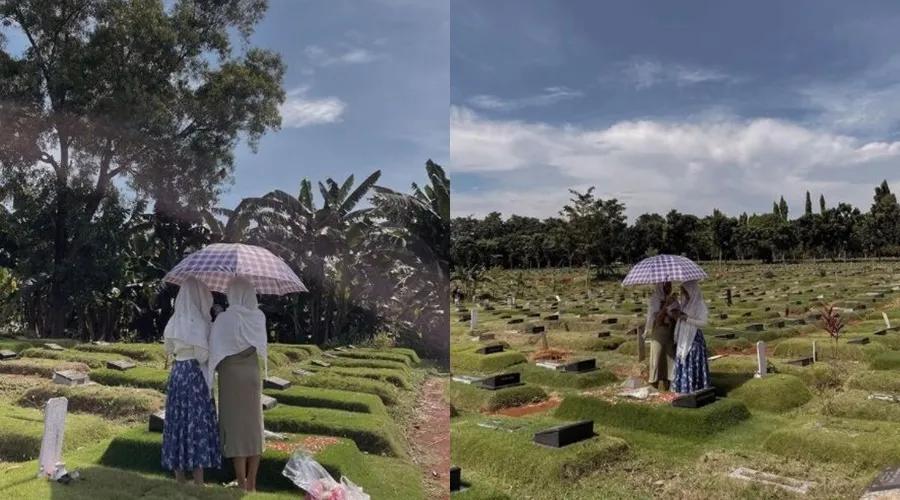Seleb tuai kritikan saat ziarah ke makam Instagram Seleb tuai kritikan saat ziarah ke makam Instagram