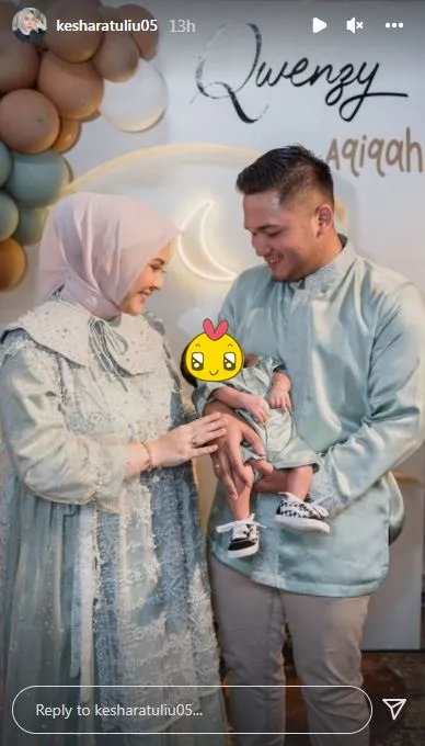 momen aqiqah anak Kesha Ratuliu © Instagram momen aqiqah anak Kesha Ratuliu © Instagram