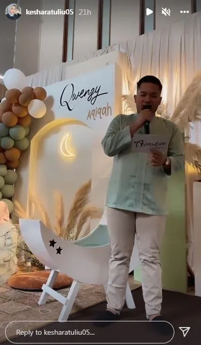 momen aqiqah anak Kesha Ratuliu © Instagram momen aqiqah anak Kesha Ratuliu © Instagram