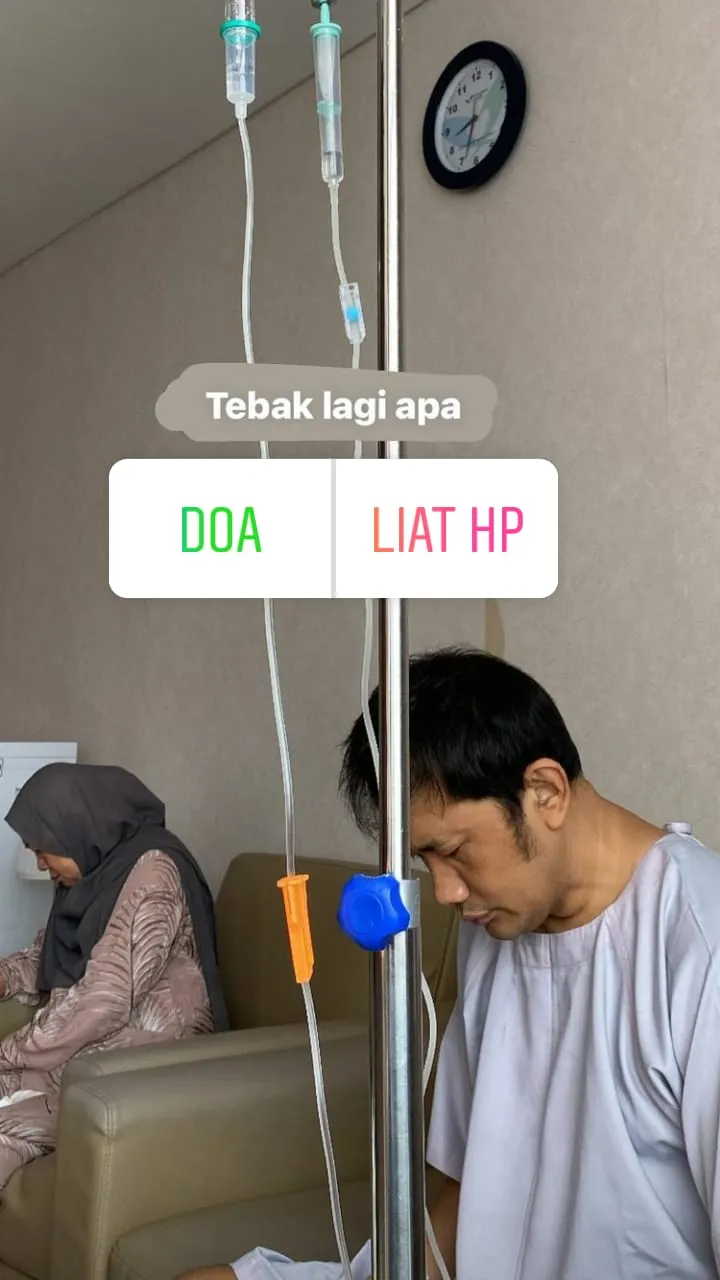 potret hanung operasi saraf kejepit © instagram potret hanung operasi saraf kejepit © instagram