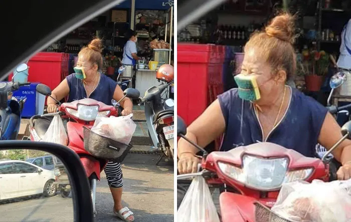 Momen lindungi diri bikin ngakak © berbagai sumber Momen lindungi diri bikin ngakak © berbagai sumber