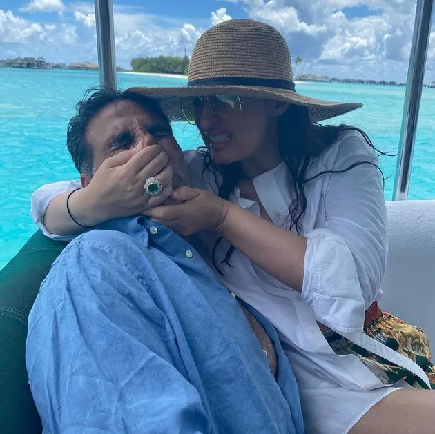 potret Akshay Kumar dan istri ini bak pasangan baru © Instagram